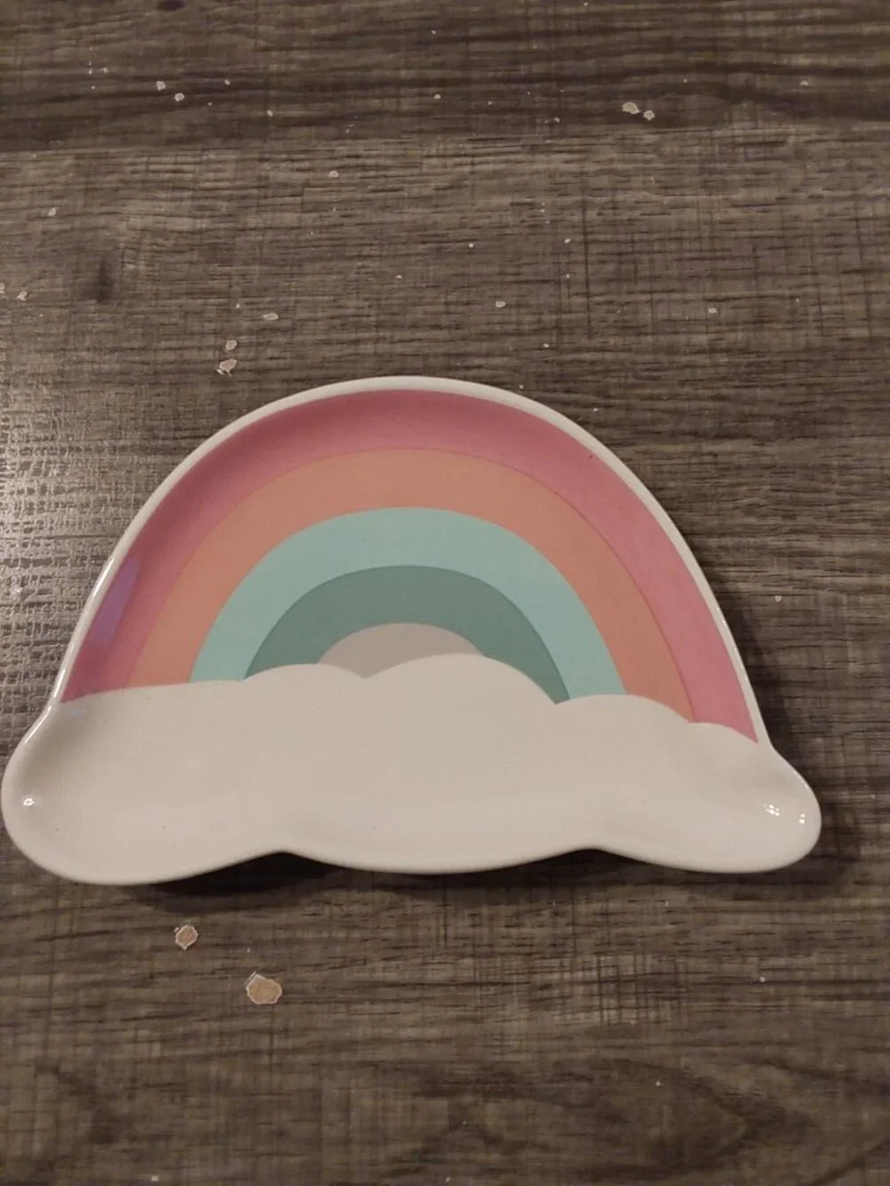 RAINBOW TRINKET PLATE ADORABLE, NEW WITH TAGS